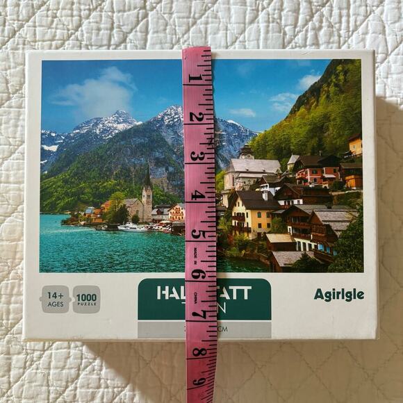 AGIRLGLE HALLSTATT TOWN Puzzle 1000 Pieces 75cmx50cm 14+ ages Intricate Logical - Picture 4 of 6